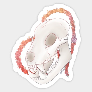 Leo Skull - Full Colour Sticker